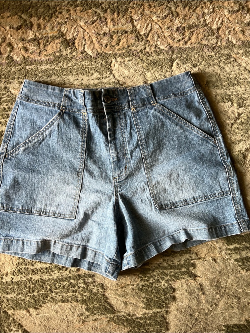 Northcrest Light Blue Denim Jean Shorts
